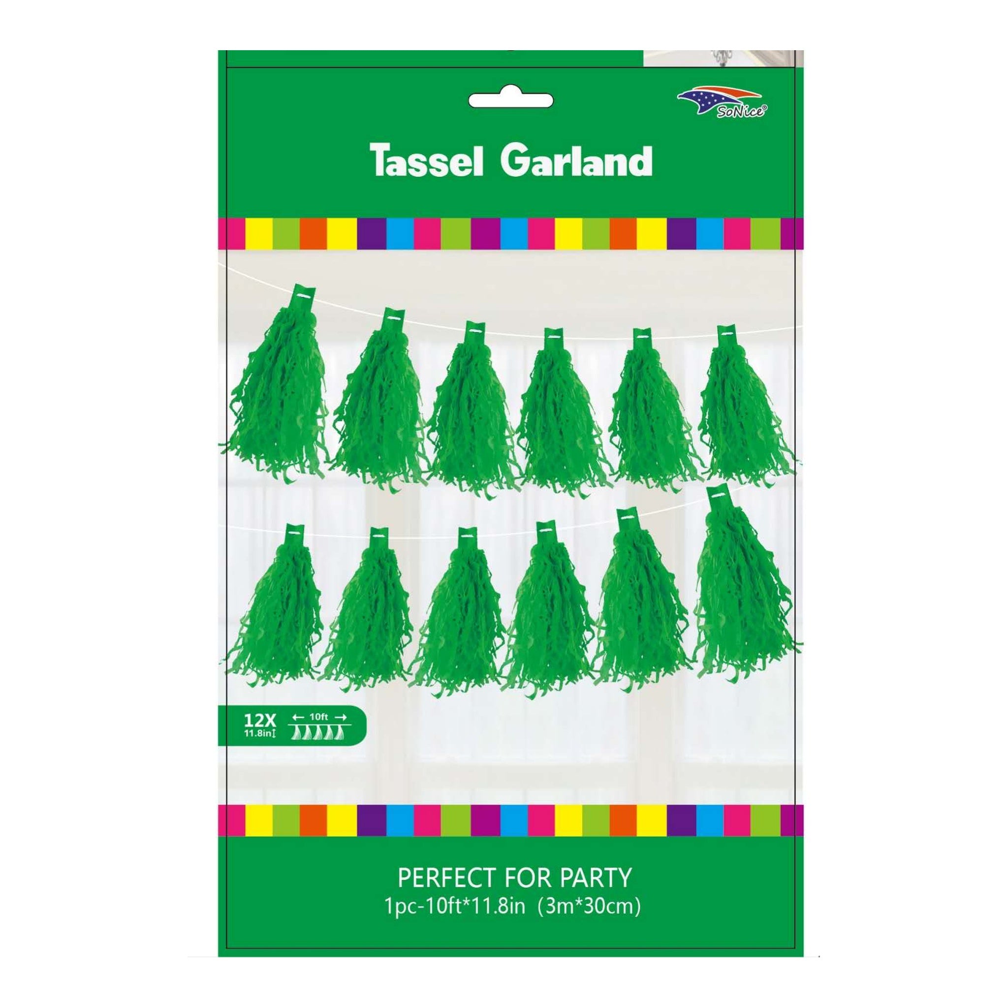 12Ft Tassel Emerald 120 Set/Cs\N